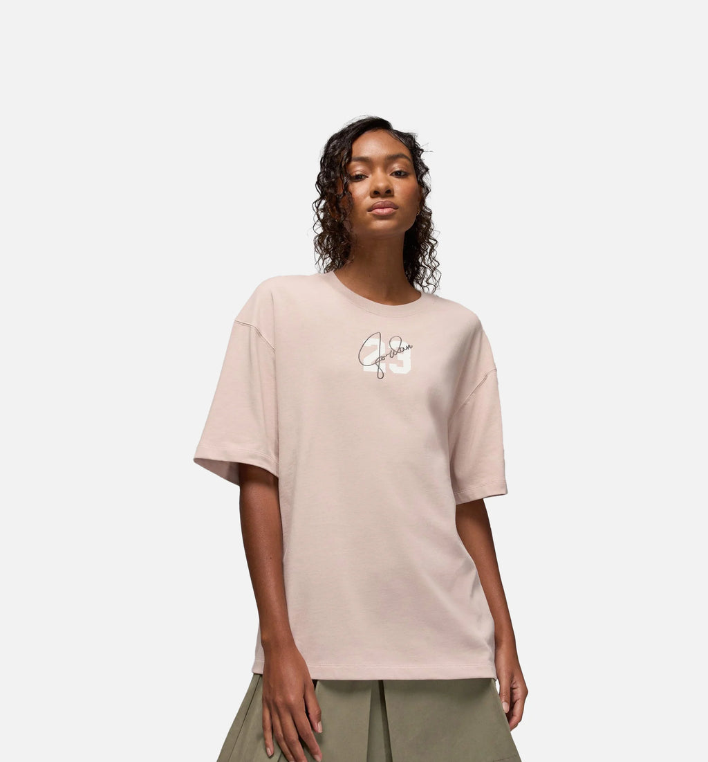Brooklyn Essentials Graphic Womens Short Sleeve Shirt Fossil Stone