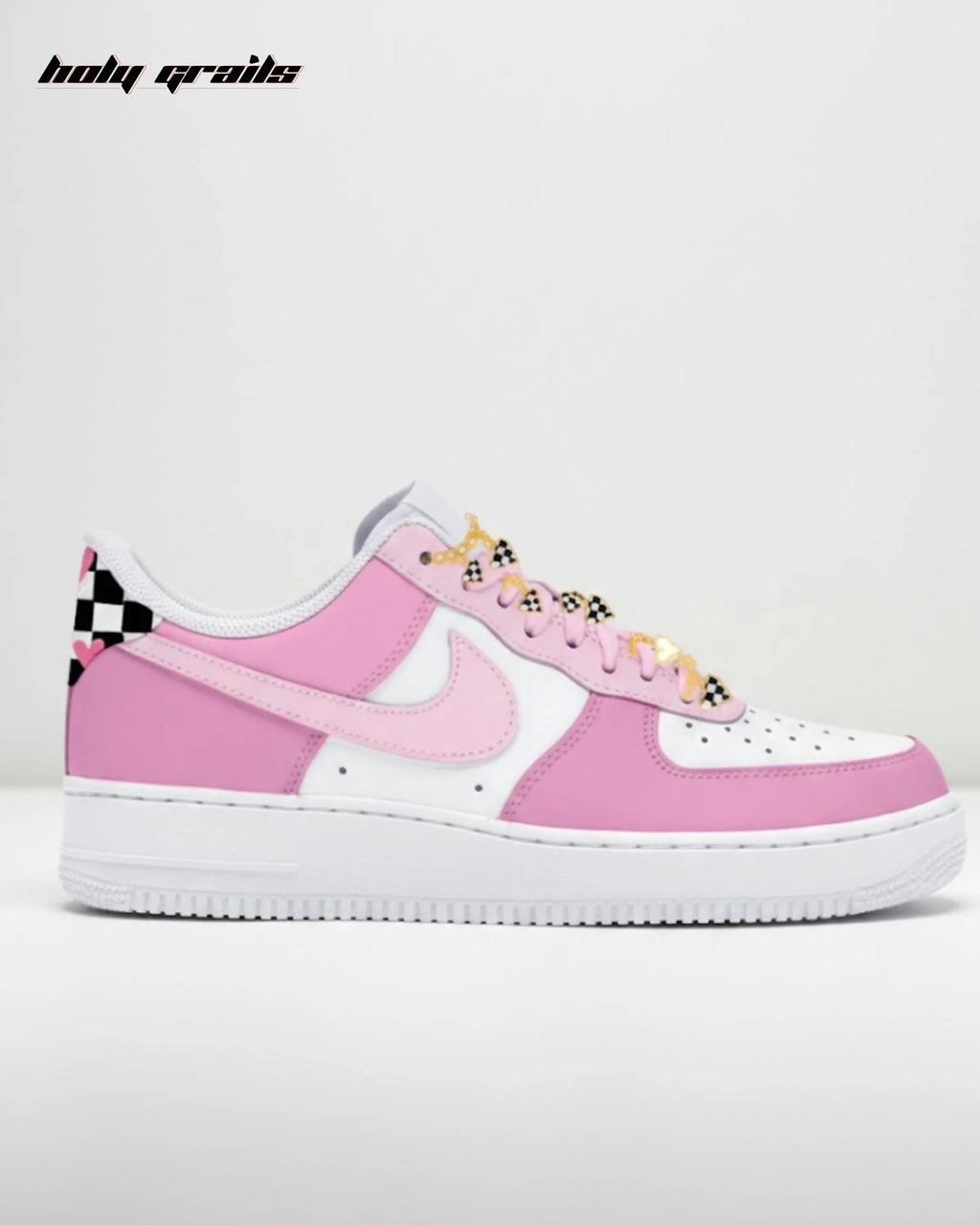 Air Force 1 x Pink Checker Heart