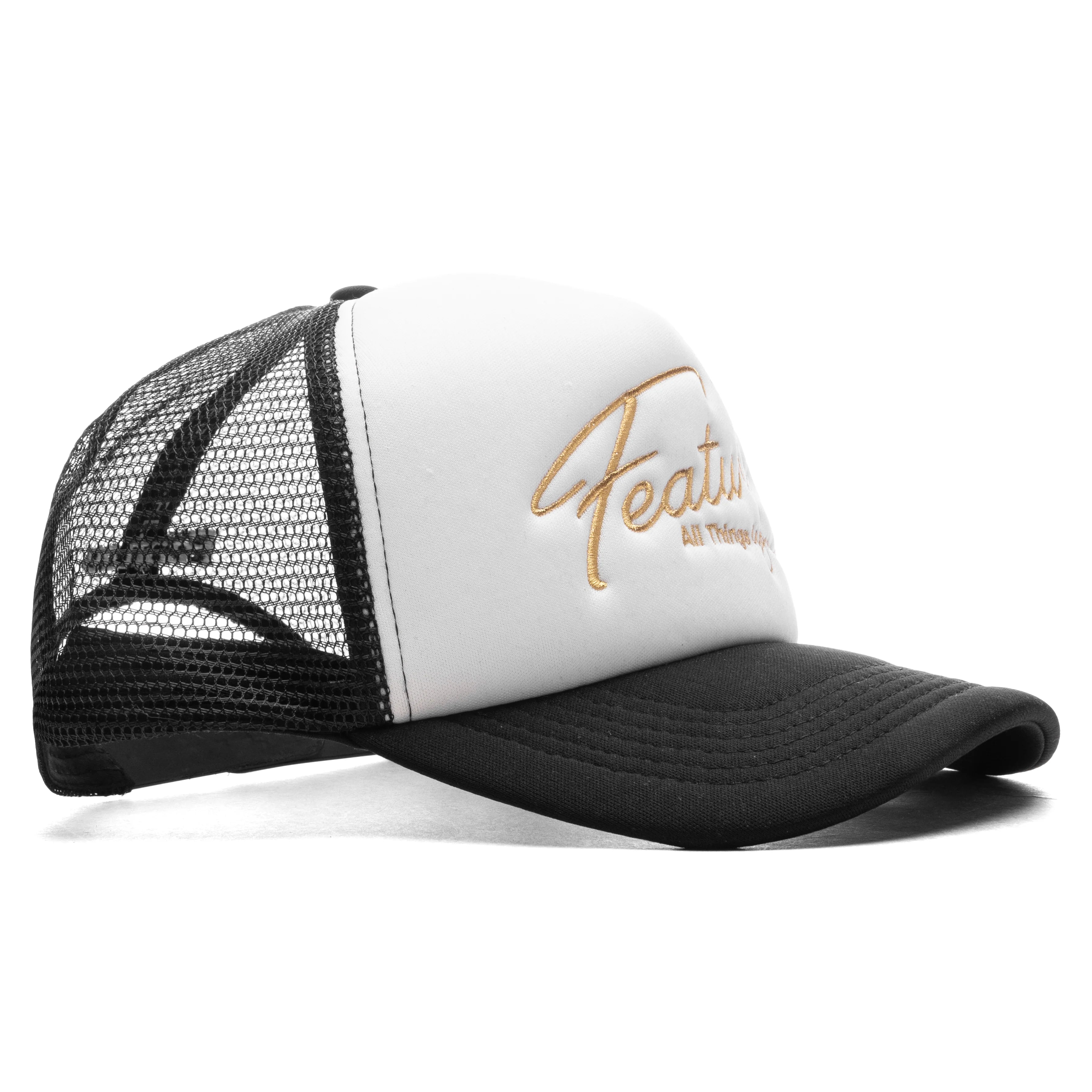 Feature x Wynn Shine Trucker Black White