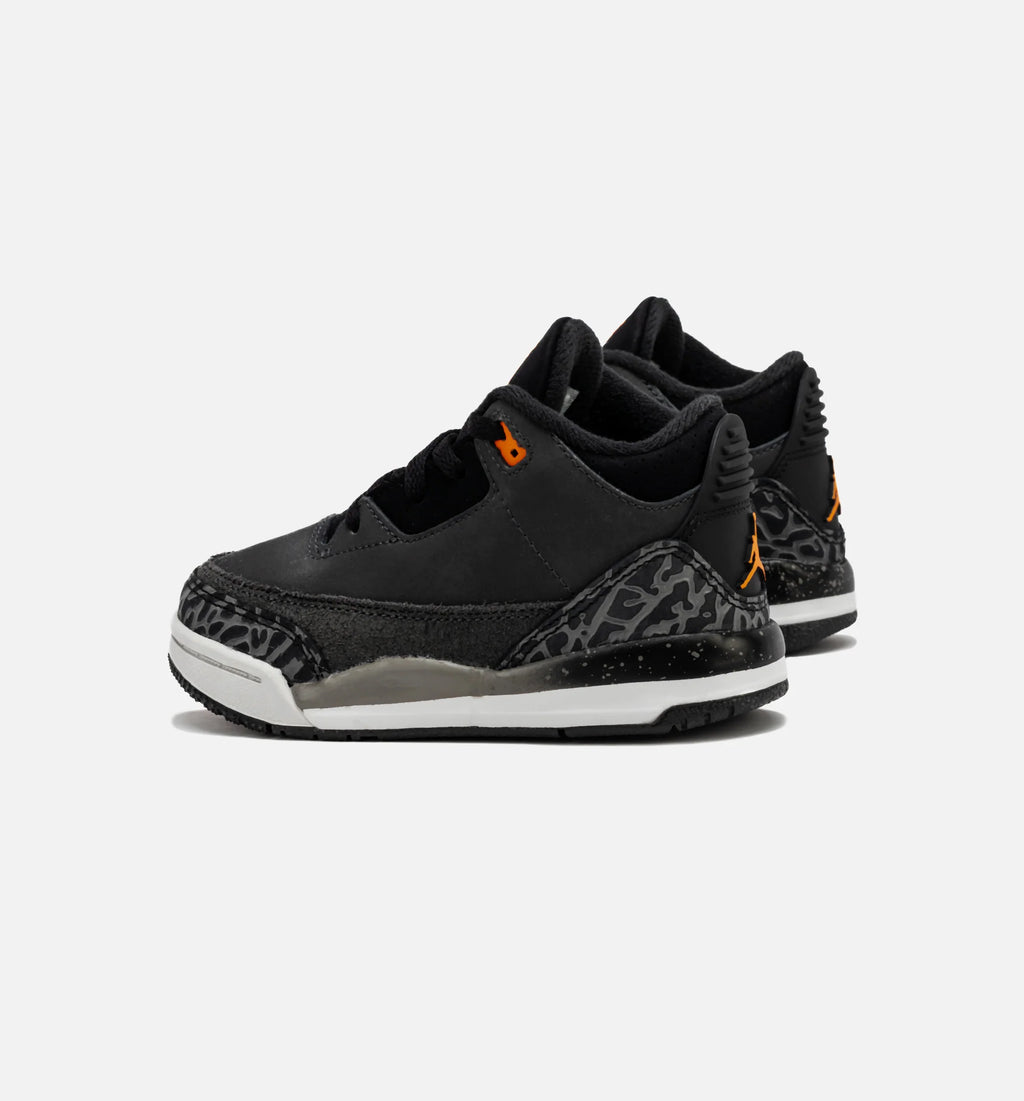 Air Jordan 3 Retro Fear Infant Toddler Lifestyle Shoe Night Stadium Total Orange