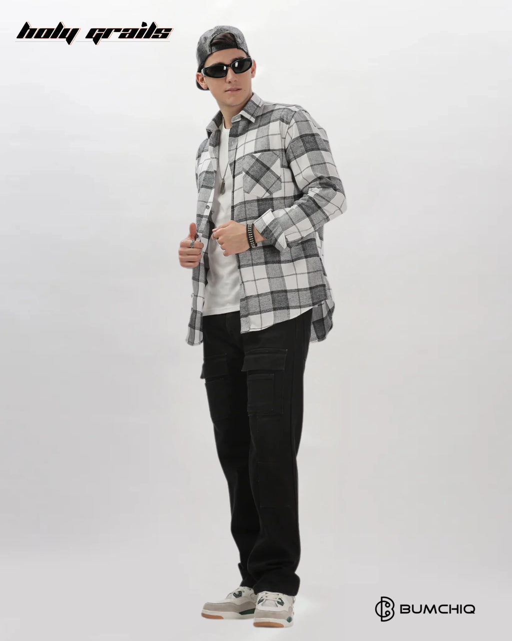 Light Grey Flannel Overshirt HG x Bumchiq