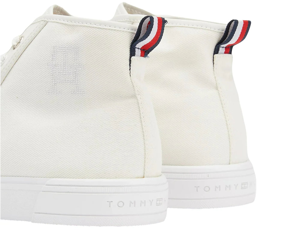 Tenis Tommy Hilfiger Vulcanized Denim Blanco para Mujer