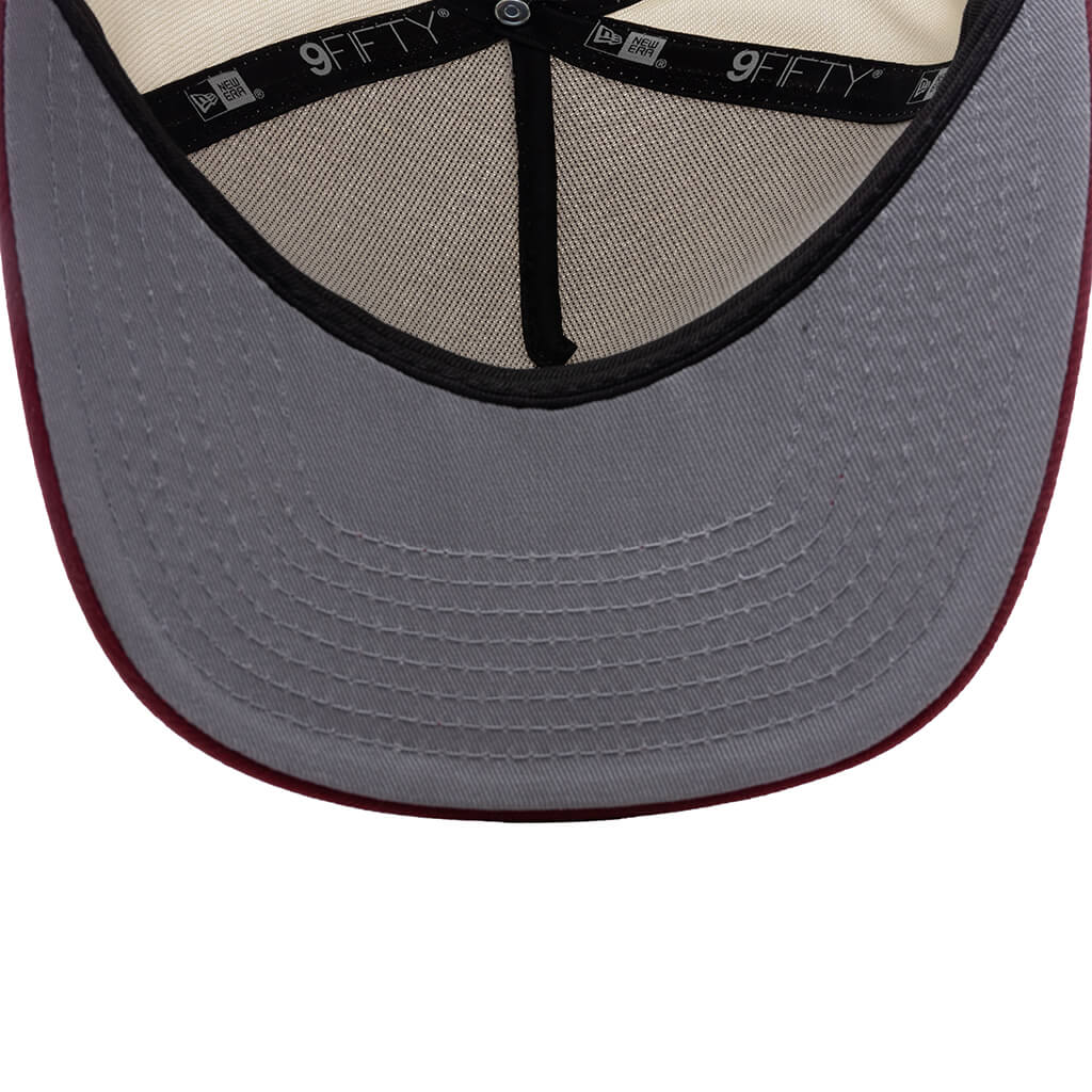 AZ Diamondbacks Upside Down Logo 9Fifty A Frame Snapback Chrome Red