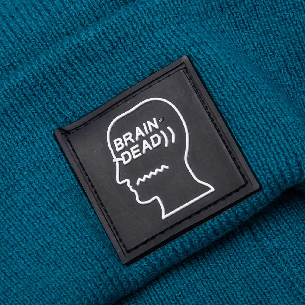 Logo Head Wool Beanie Mallard Green