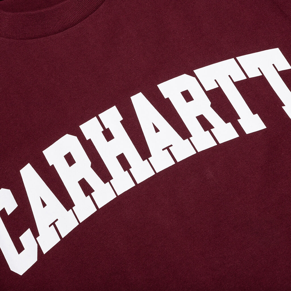 University S S T Shirt Malbec White