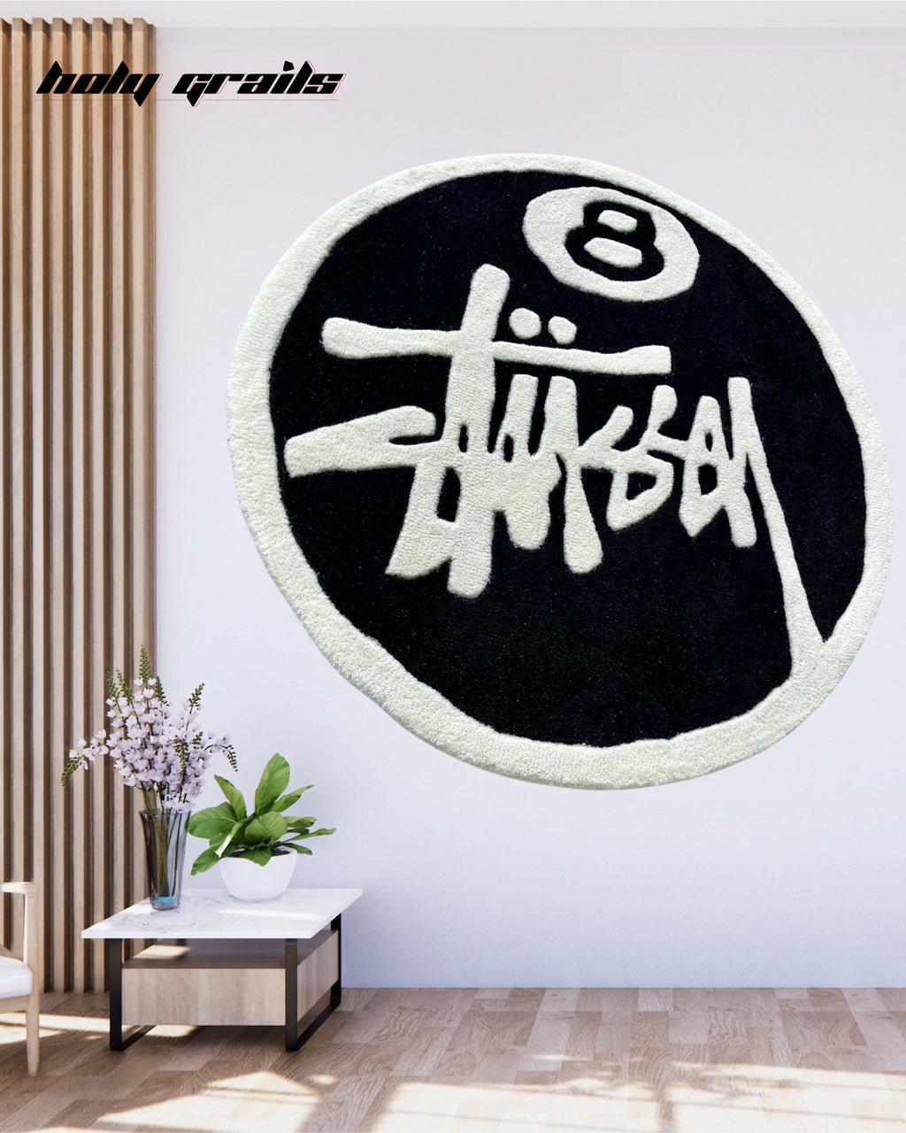 Stussy 8 Ball Hand Tufted Rug