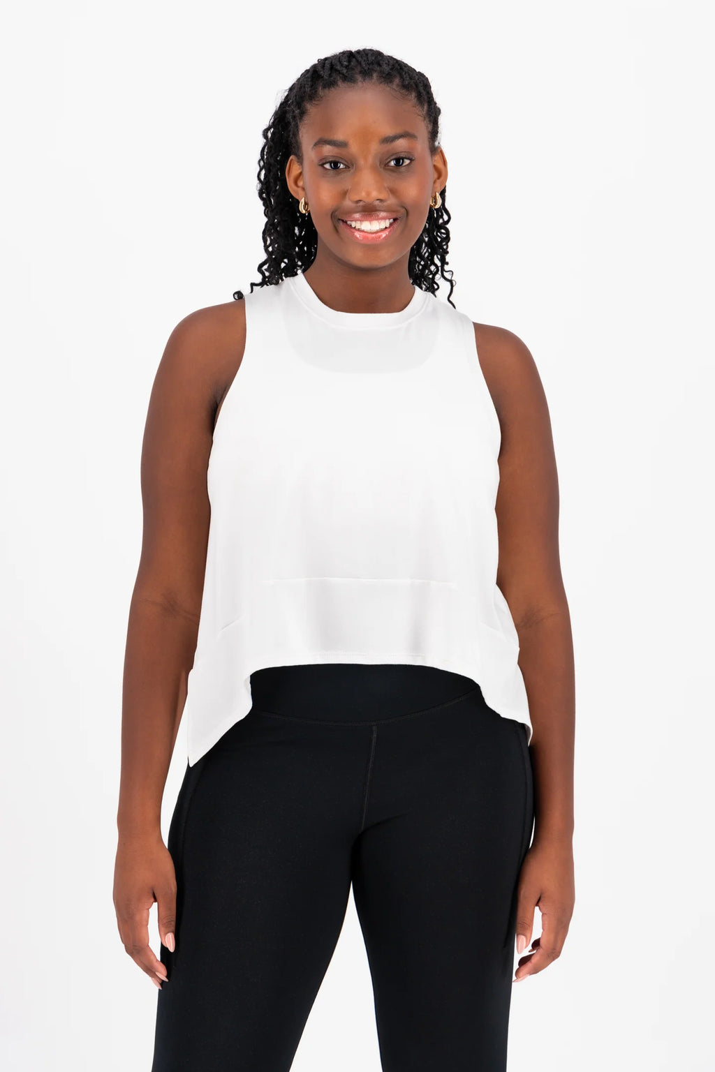Cropped Flowy Tank