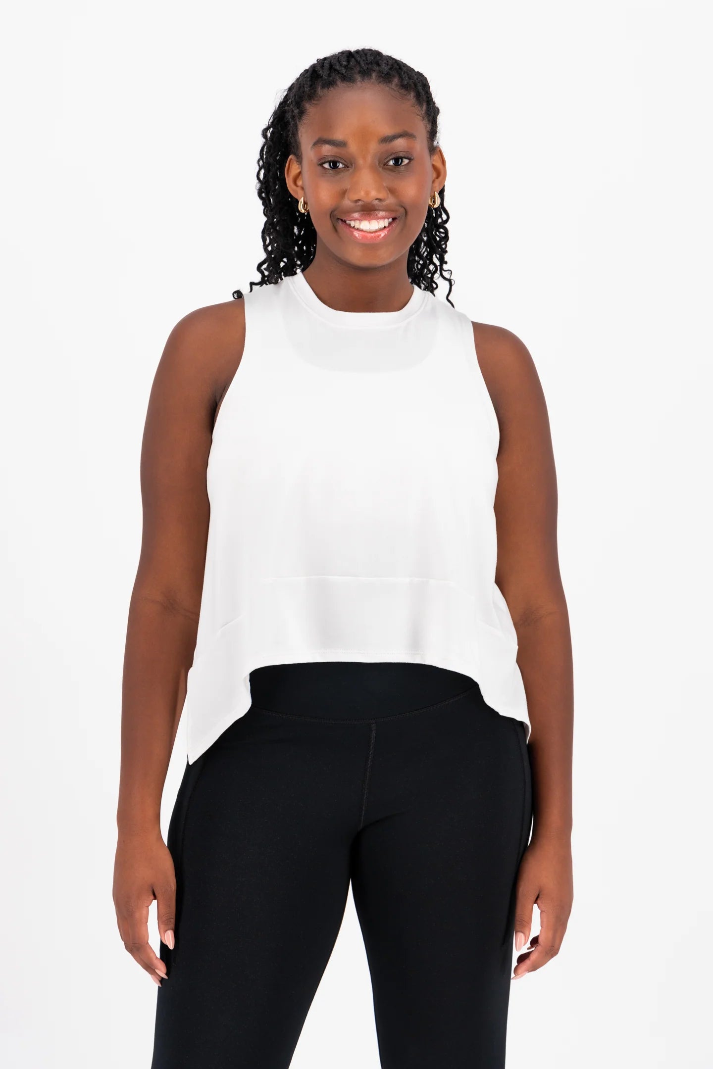 Cropped Flowy Tank
