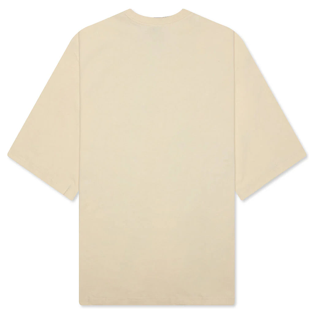 B Summer Embroidery Box Tee Bone