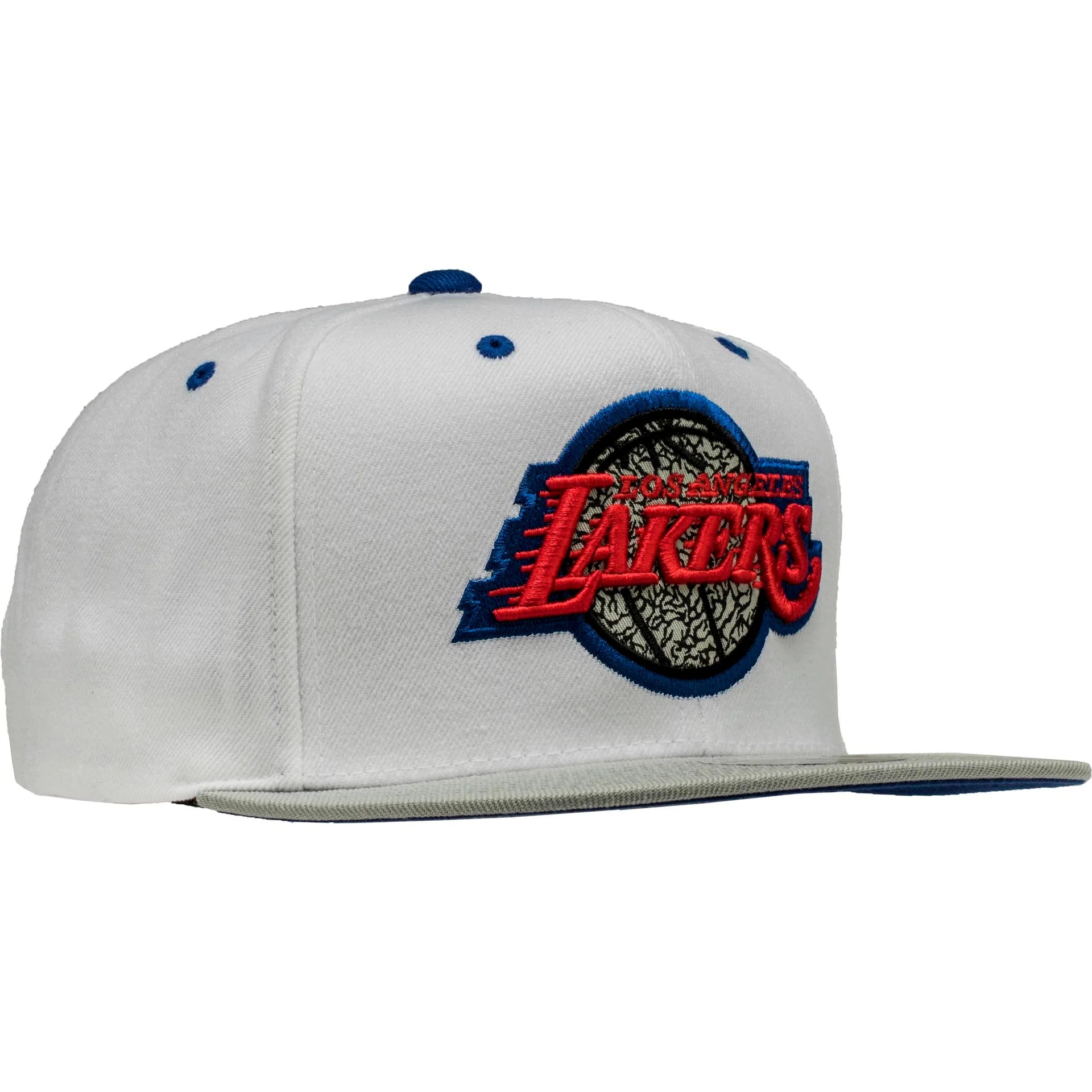 Los Angeles Lakers NBA 88 Snapback Mens Hat White Red