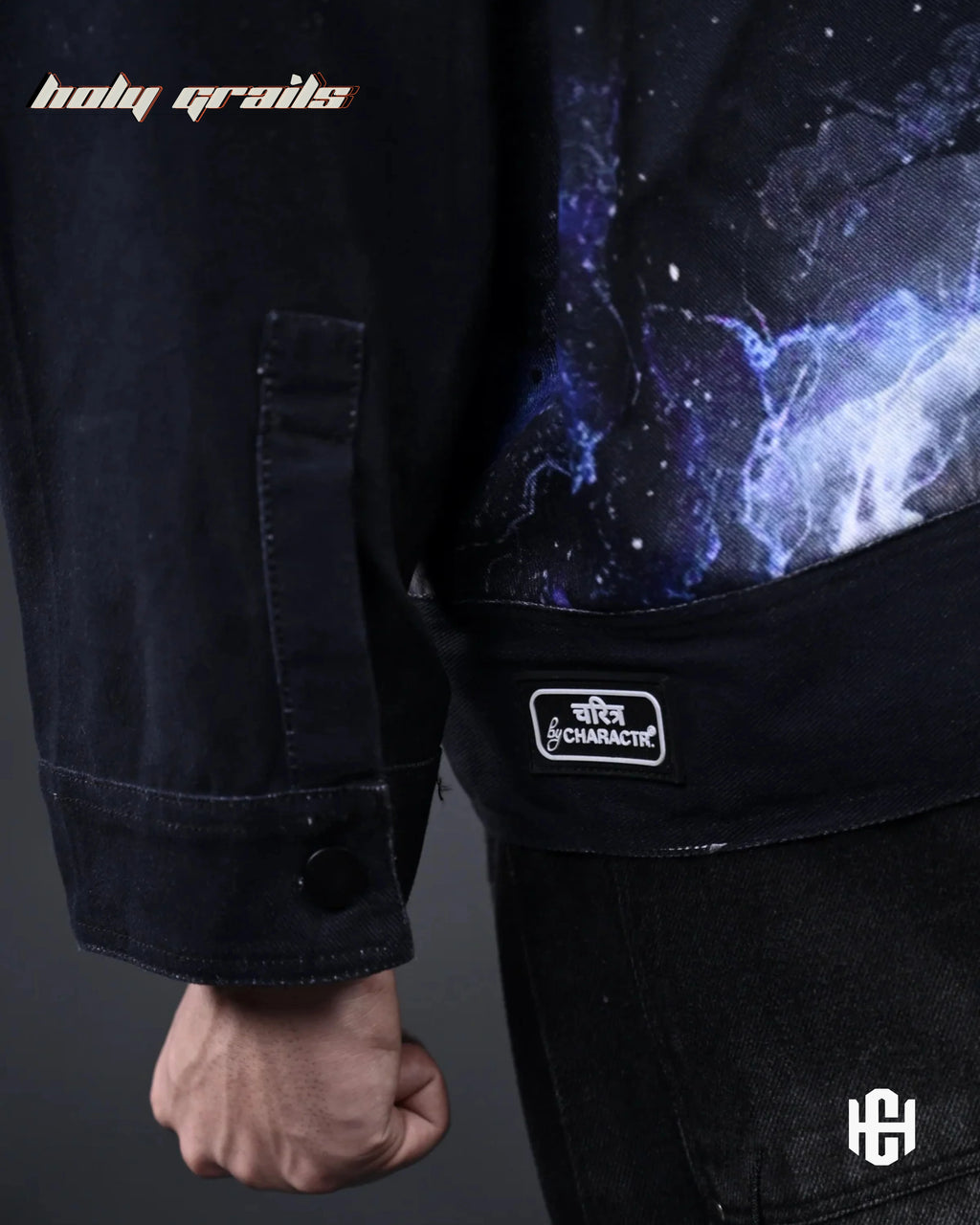 The Cosmic Black Zipper Jacket HG x Charactr
