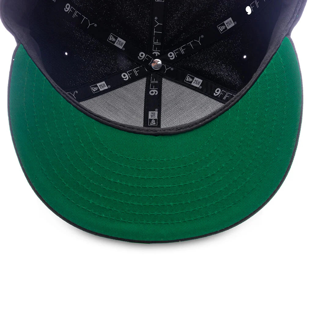 FEATURE x New Era Old English F Snapback Hat w Pin Black
