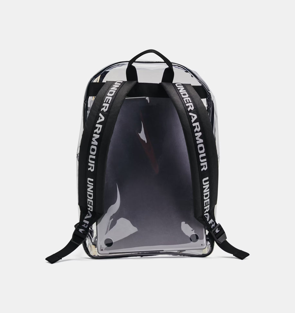 Under Armour Esential Clear Backpack Clear Black White