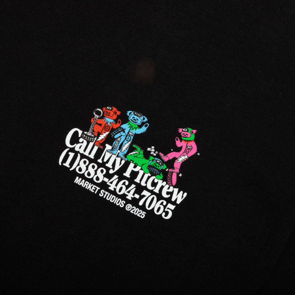Market x Grateful Dead Call My Pitcrew T Shirt Black