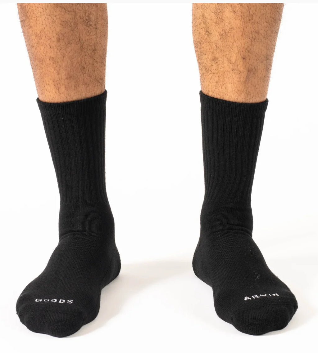 Arvin Goods Crew Socks 3 Pack Black