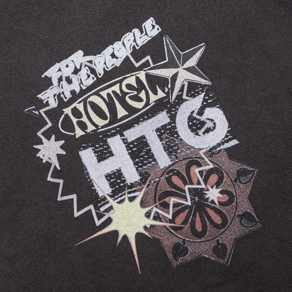 HTG Hotel Collage S S Tee Black