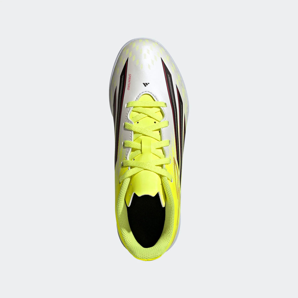 adidas F50 Club IN Indoor Youth Soccer Shoes Solar Yellow Black Lucid Red