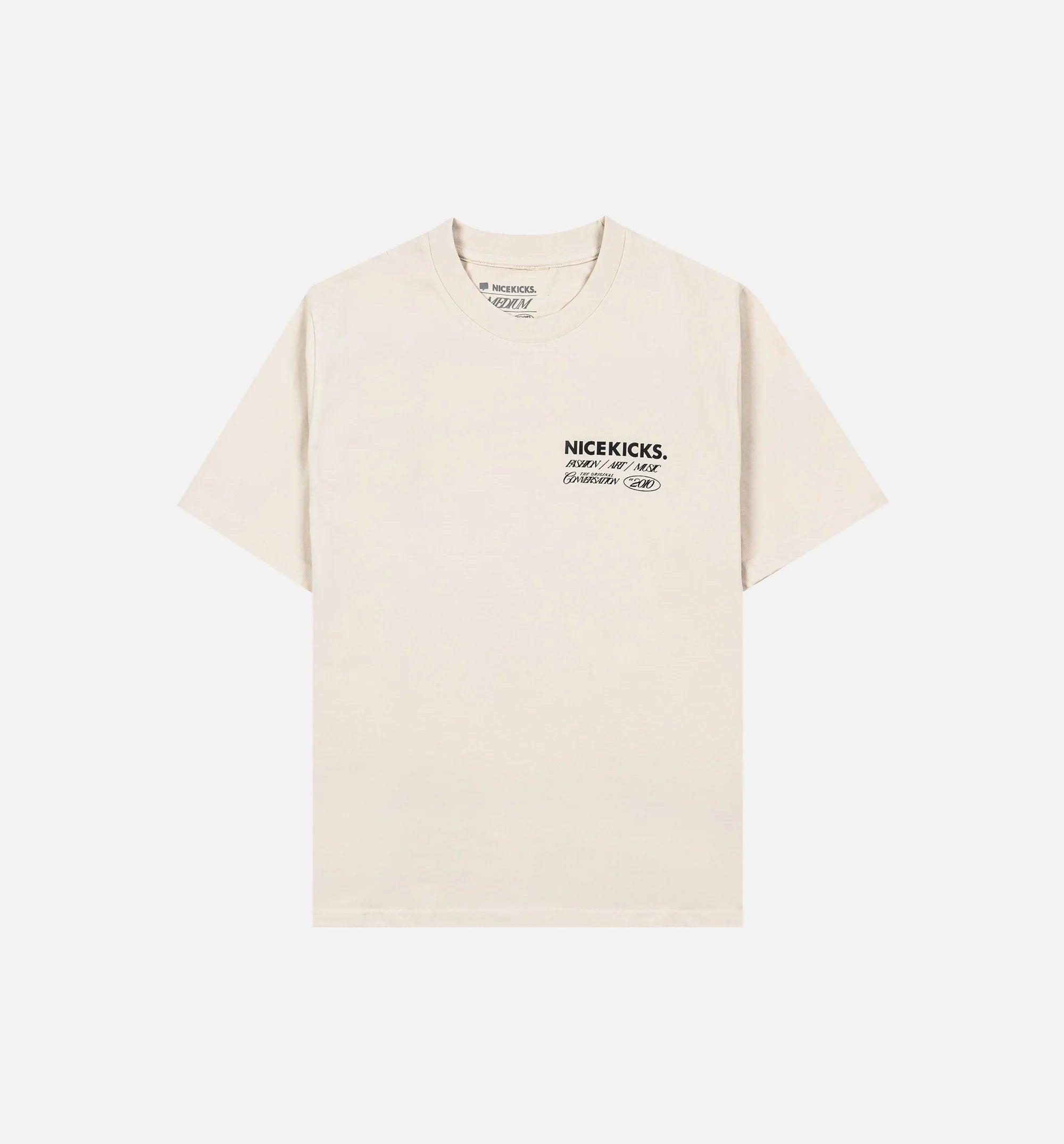 Be Nice Graphic Mens Short Sleeve Shirt Off White