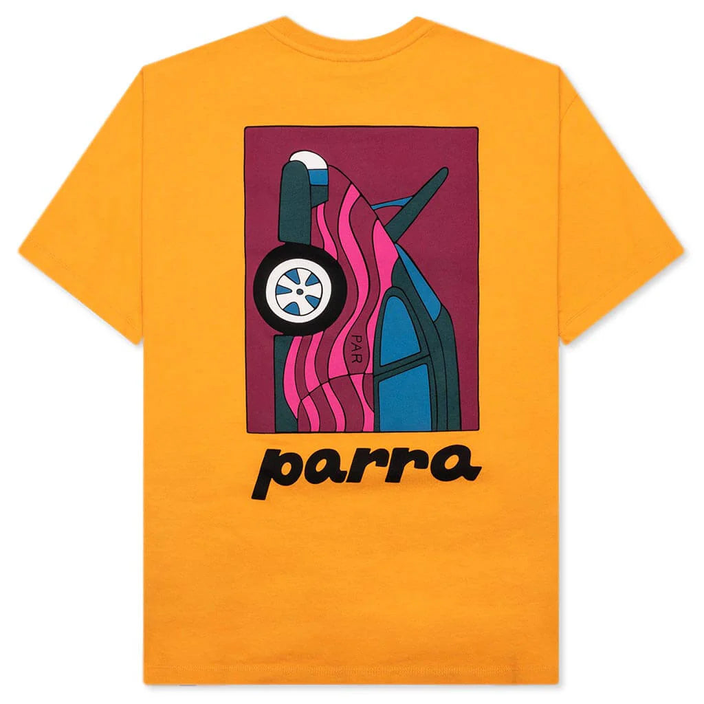 No Parking T Shirt Burned Yellow