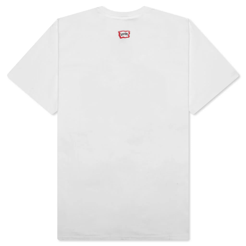 Bubble S S Tee White
