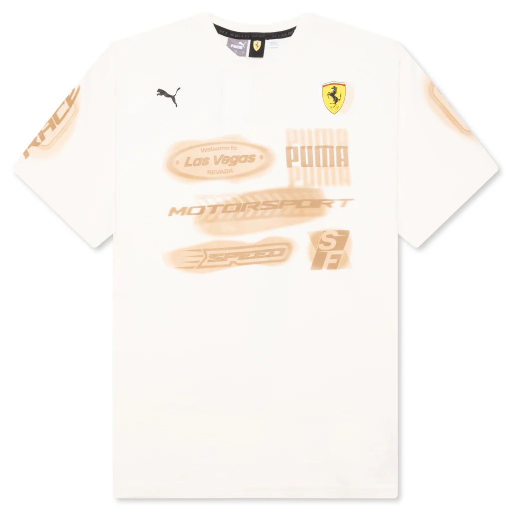 Ferrari Race Desert Sun Las Vegas Graphic Tee Alpine Snow