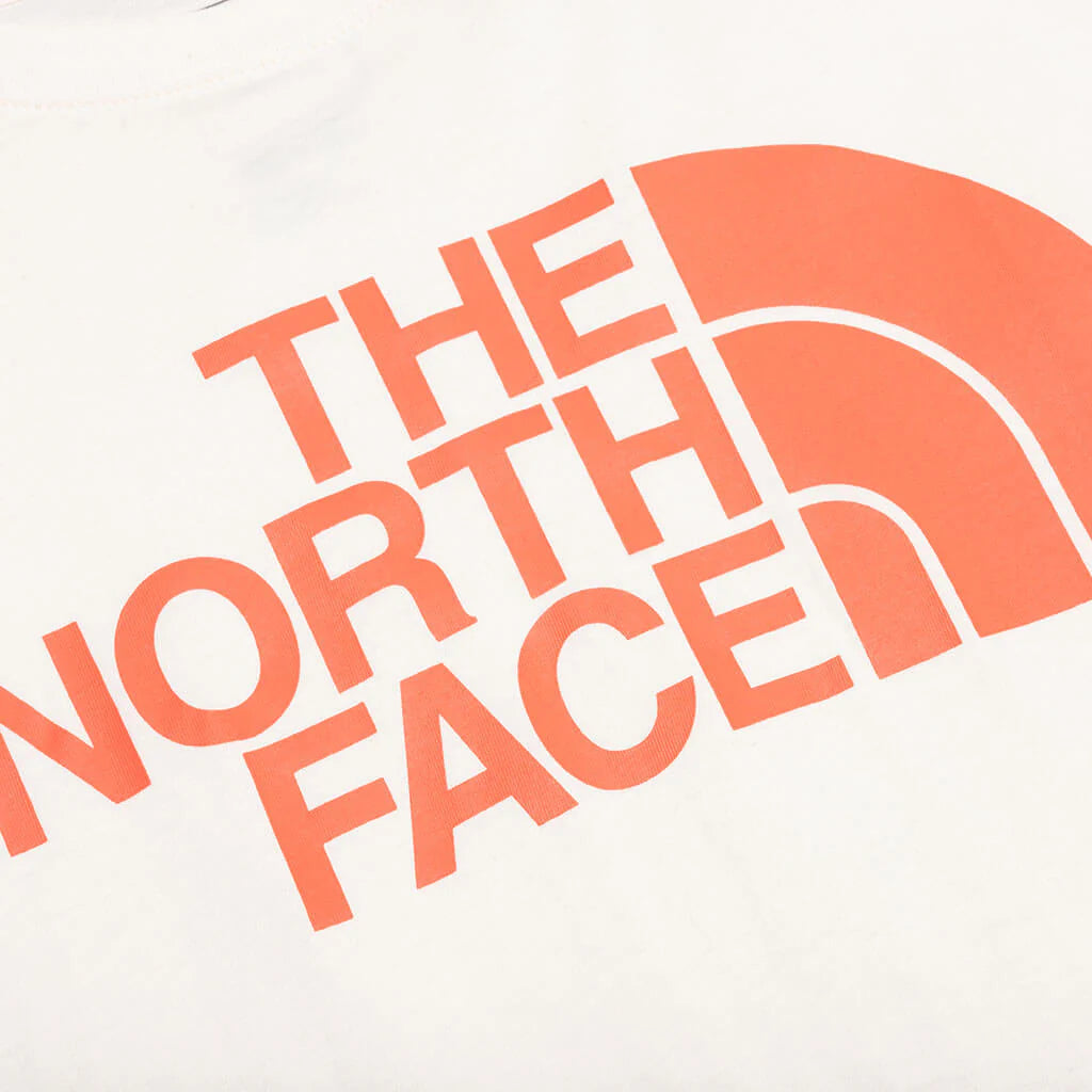 Half Dome S S Tee Gardenia White Retro Orange