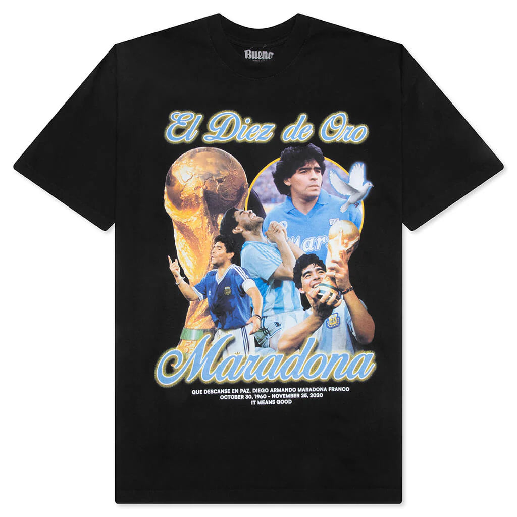Diego Maradona Tee Black