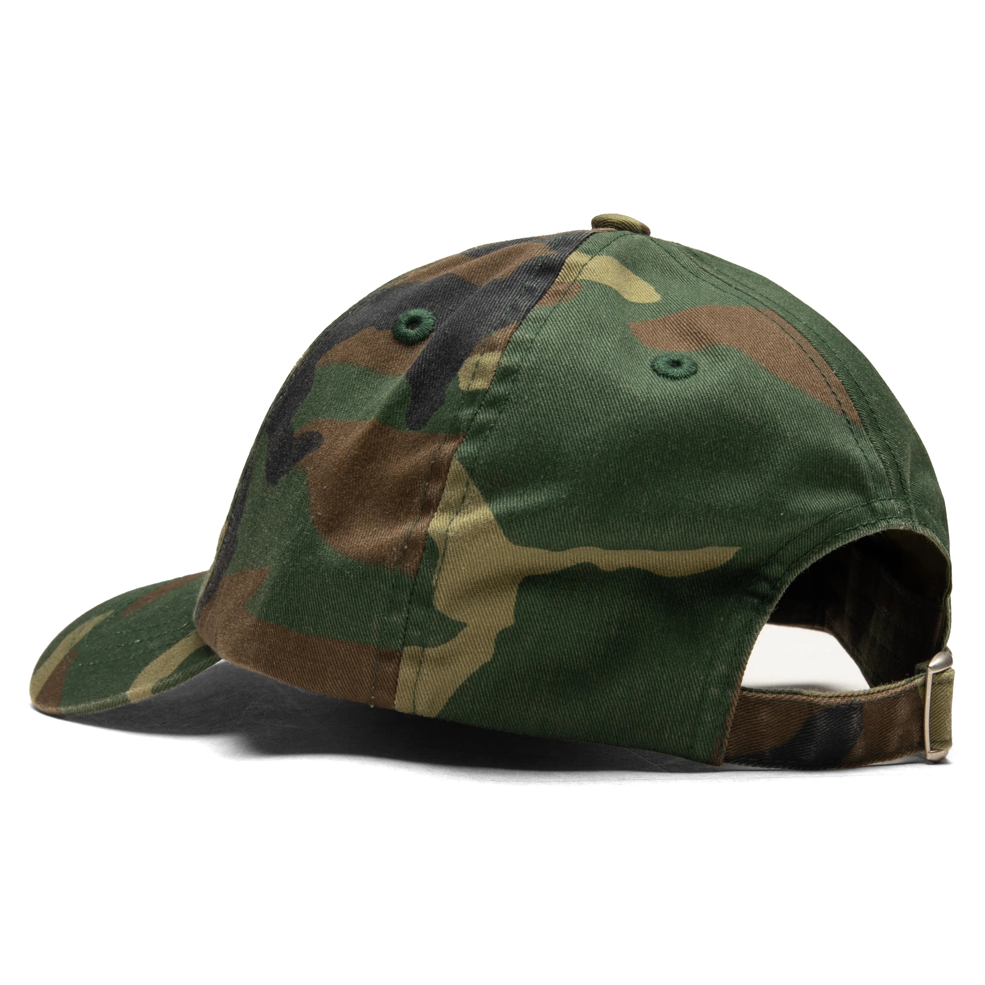 Basic Washed Low Pro Cap Woodland Camo
