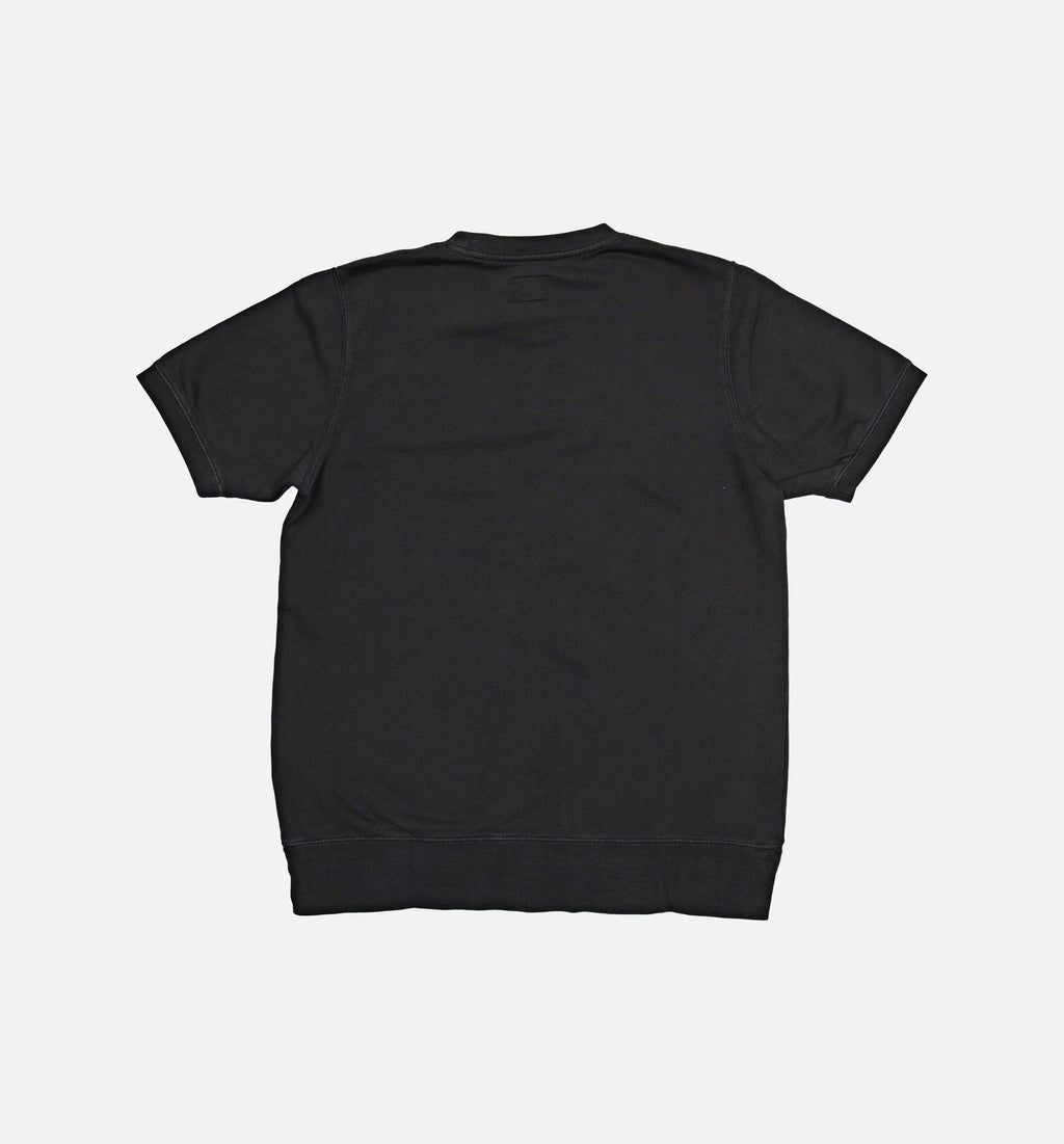 Stock Short Sleeve Crew Shirt Mens T Shirt Black