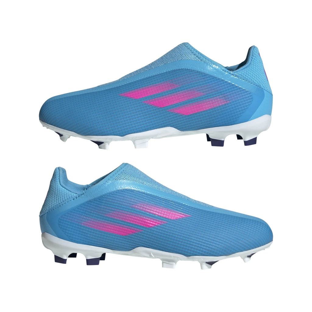 adidas Kids X Speed Flow 3 Laceless FG Firm Ground Cleats