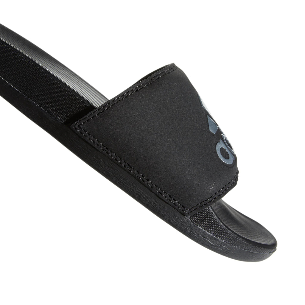 adidas Adilette Comfort Slides Black Silve