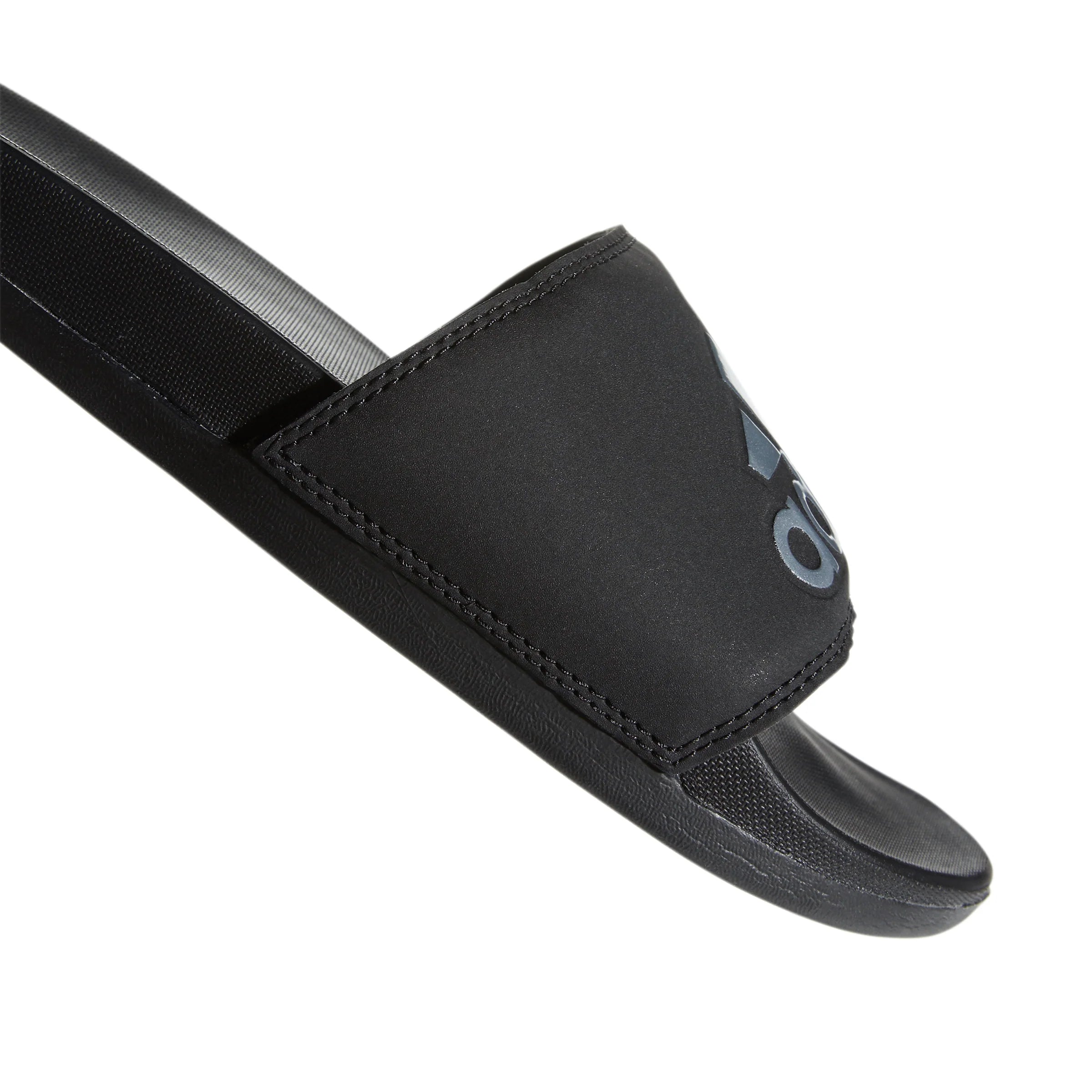 adidas Adilette Comfort Slides Black Silve