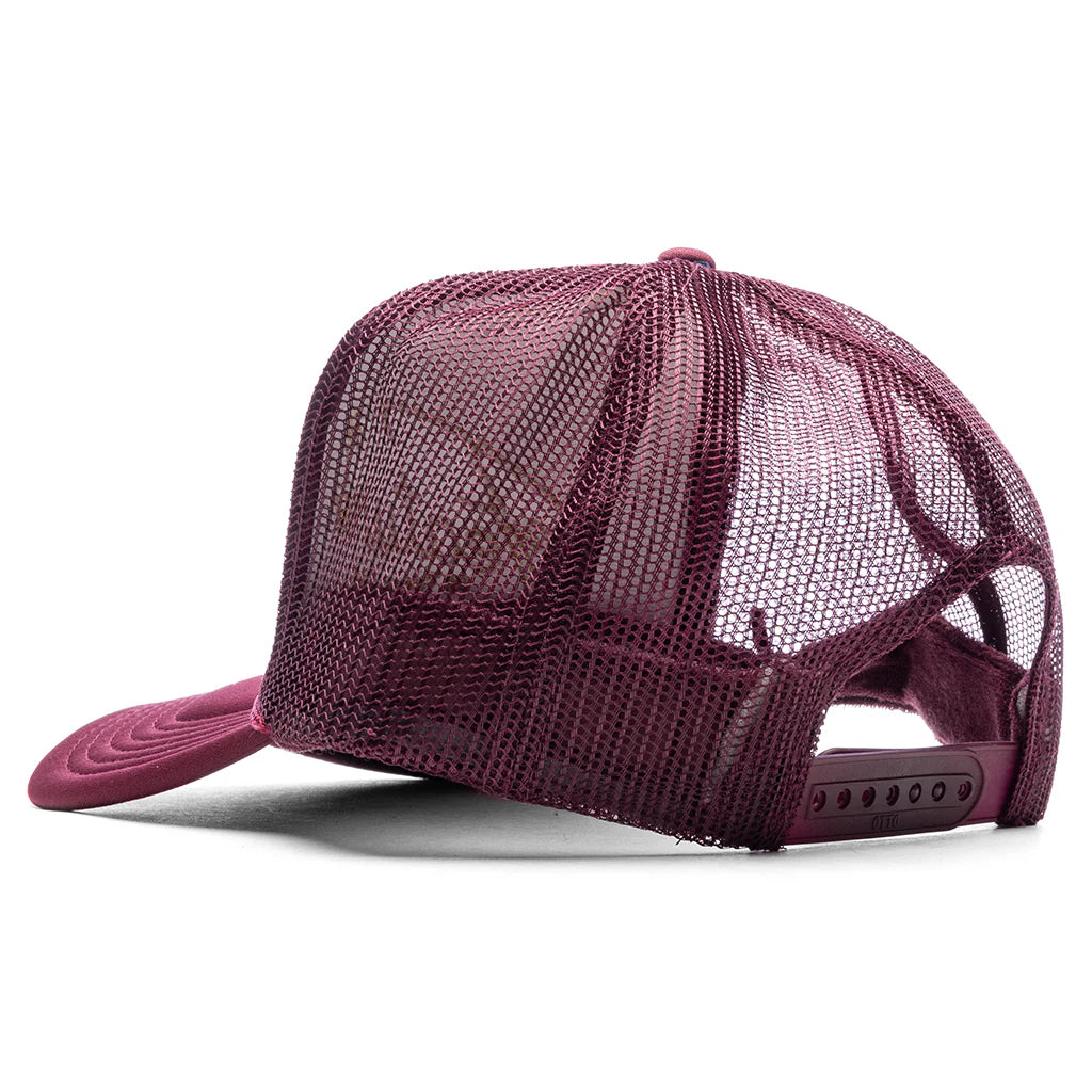Feature x Wynn Shine Trucker Burgundy Maroon
