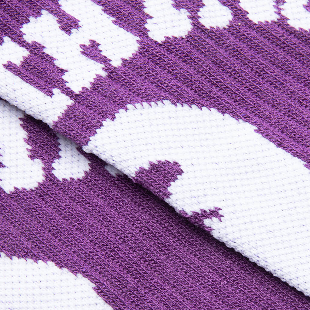 College Socks Purple