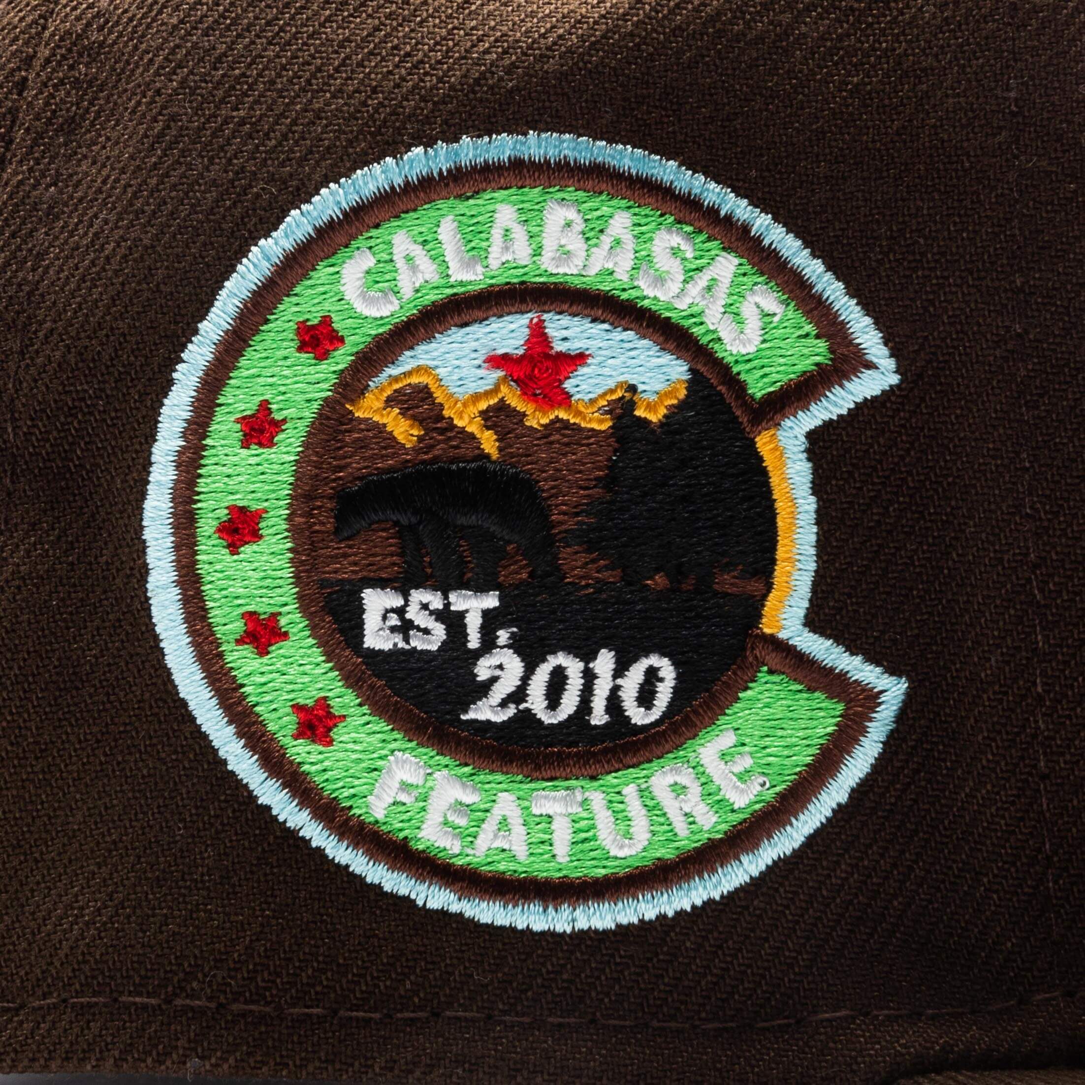 Feature x New Era Old English Calabasas Snapback Brown Sky