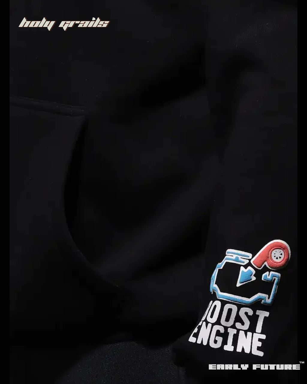 Turbo Speed Jet Black Hoodie HG x Early Future