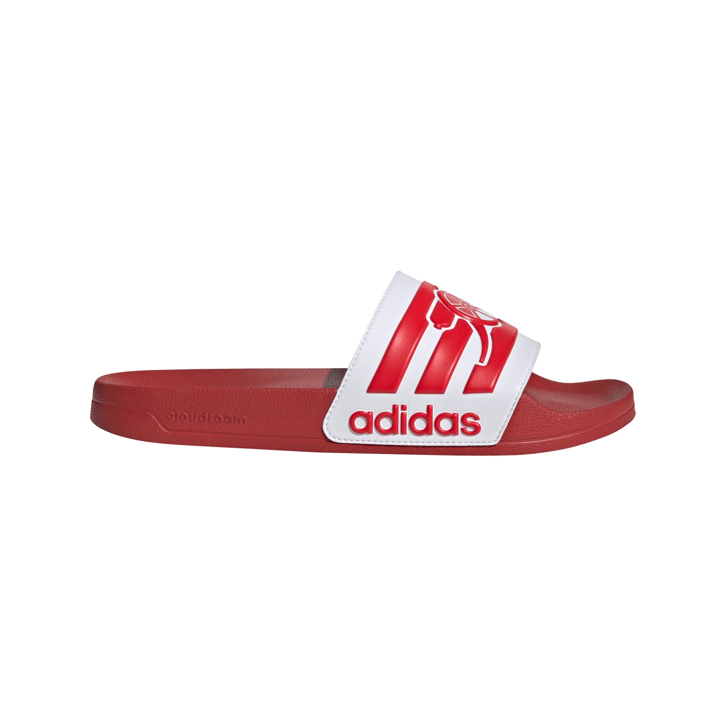 adidas Arsenal Adilette Shower Soccer Slides Red White