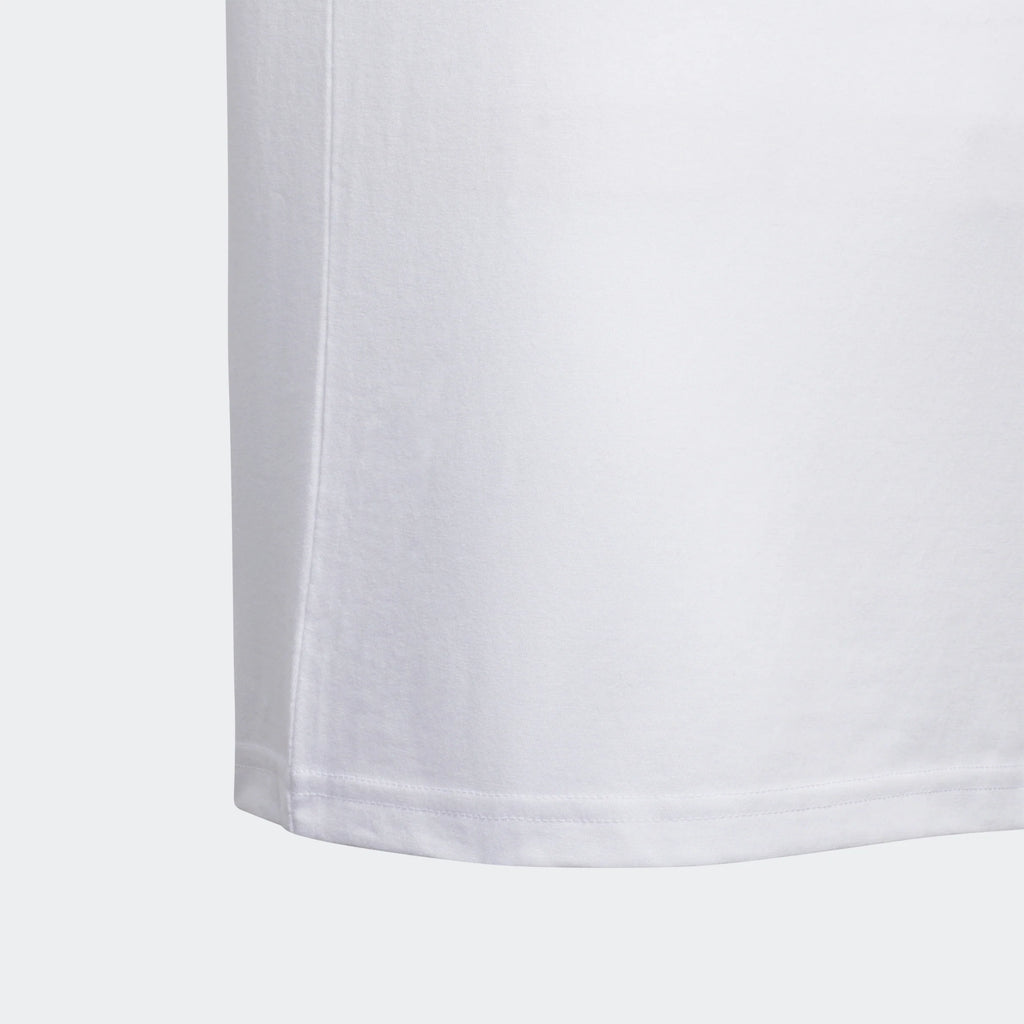 adidas Messi Youth Cotton Tee White Pink