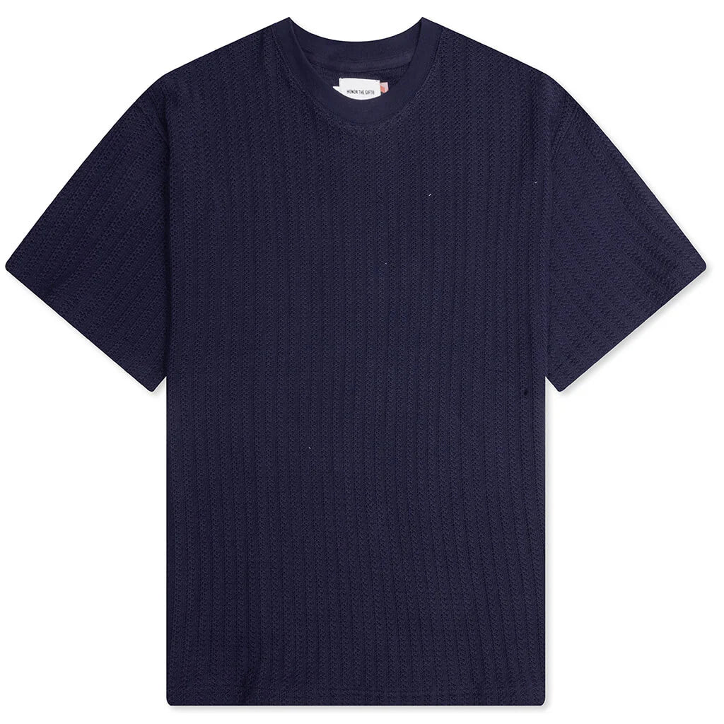 Knit Box Tee Navy
