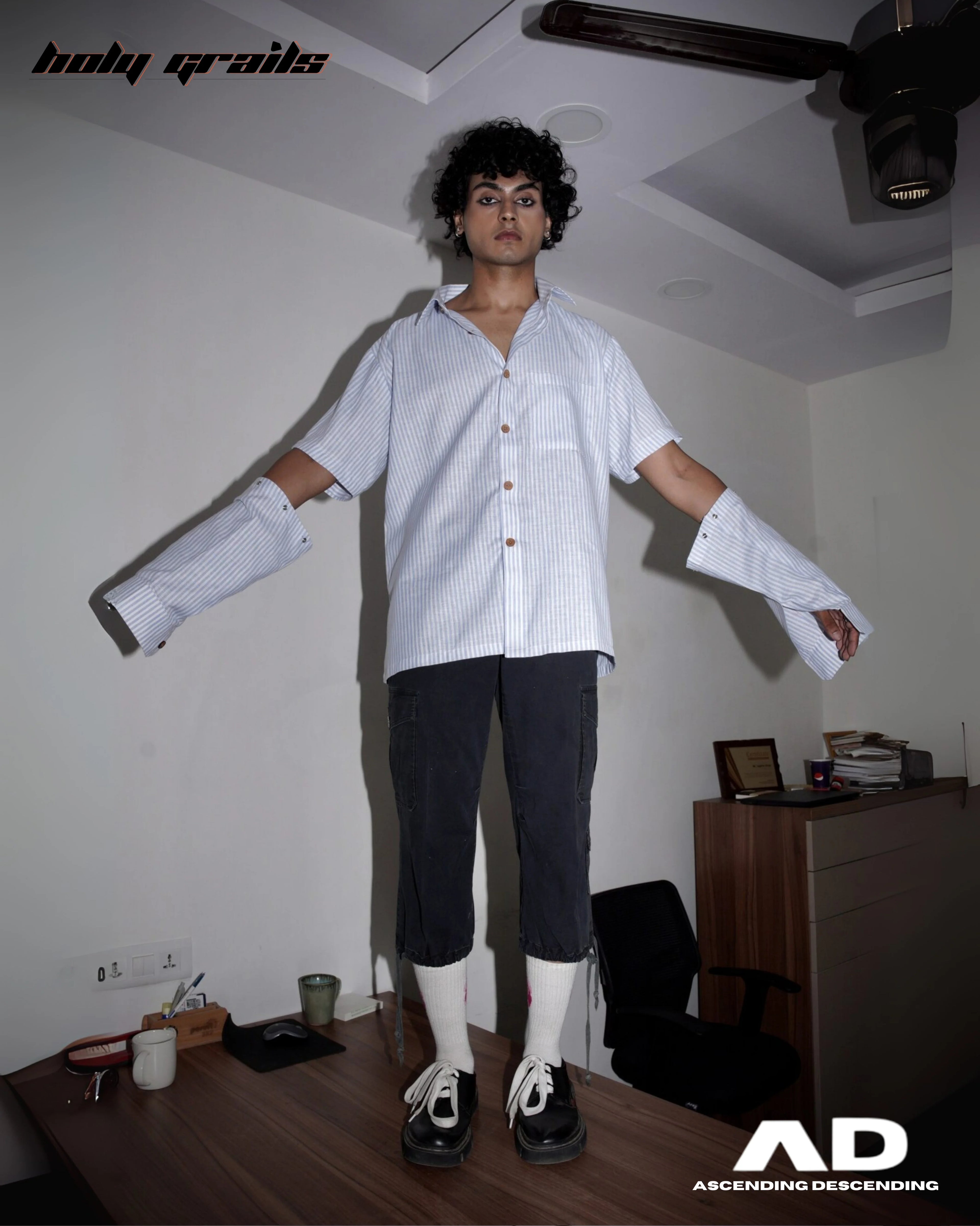 Switch Stripes Convertible Shirt HG x Ascending Descending