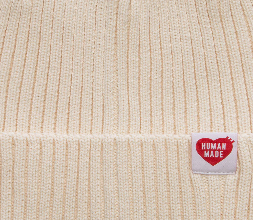 Cotton Rib Beanie White
