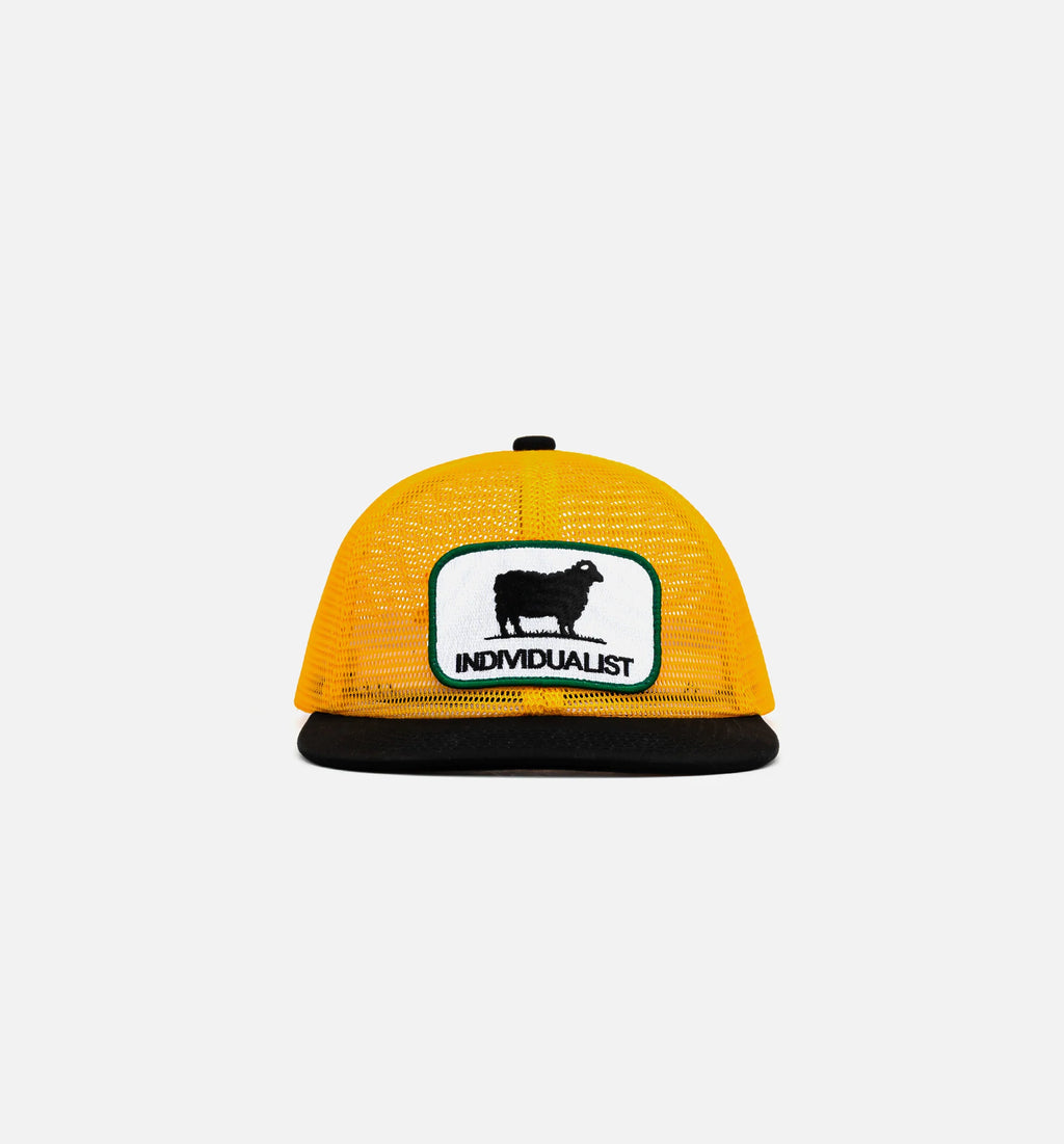 Black Sheep Trucker Hat Yellow Black