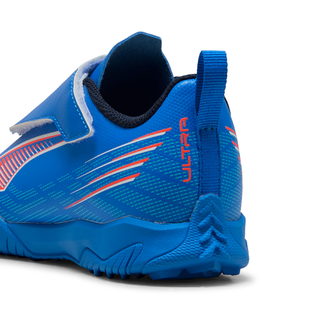 PUMA Ultra 6 Play V Kids Turf Soccer Cleats Blue White