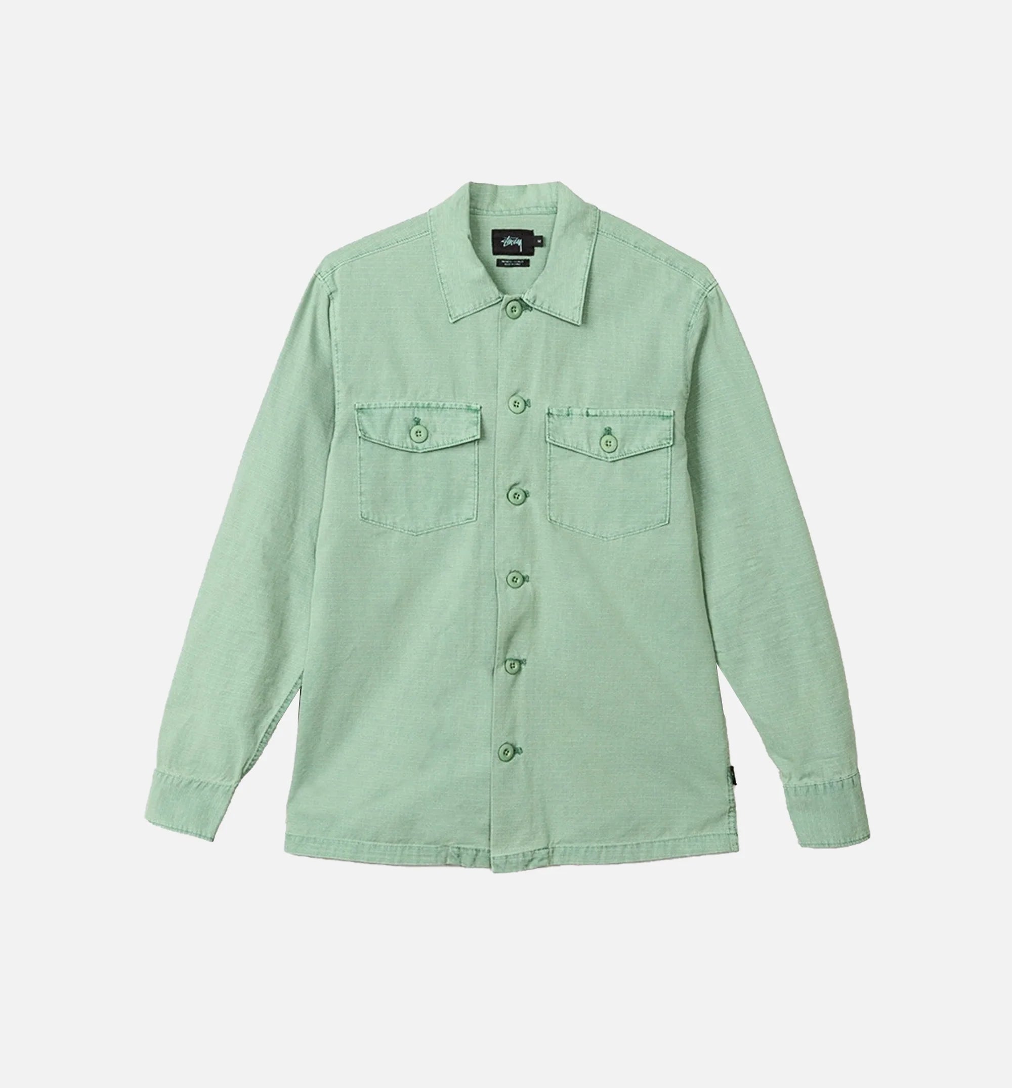 BDU Long Sleeve Mens Shirt Light Turquoise