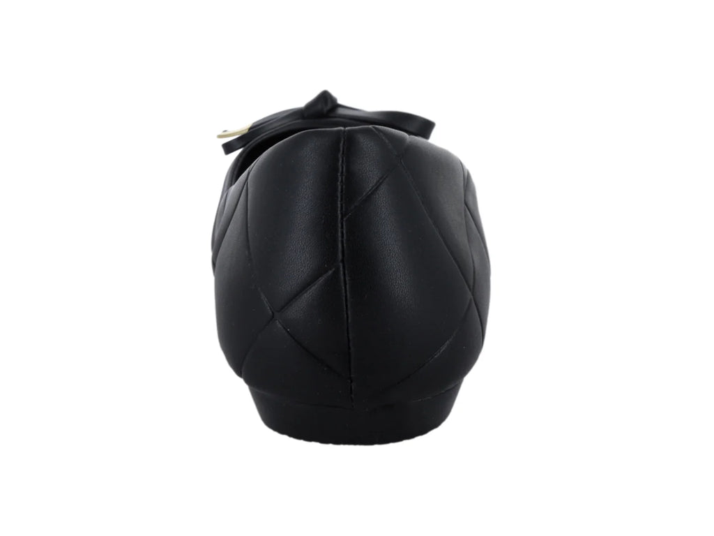 Zapatos Planos MeliAna Capitonados Negros para Mujer