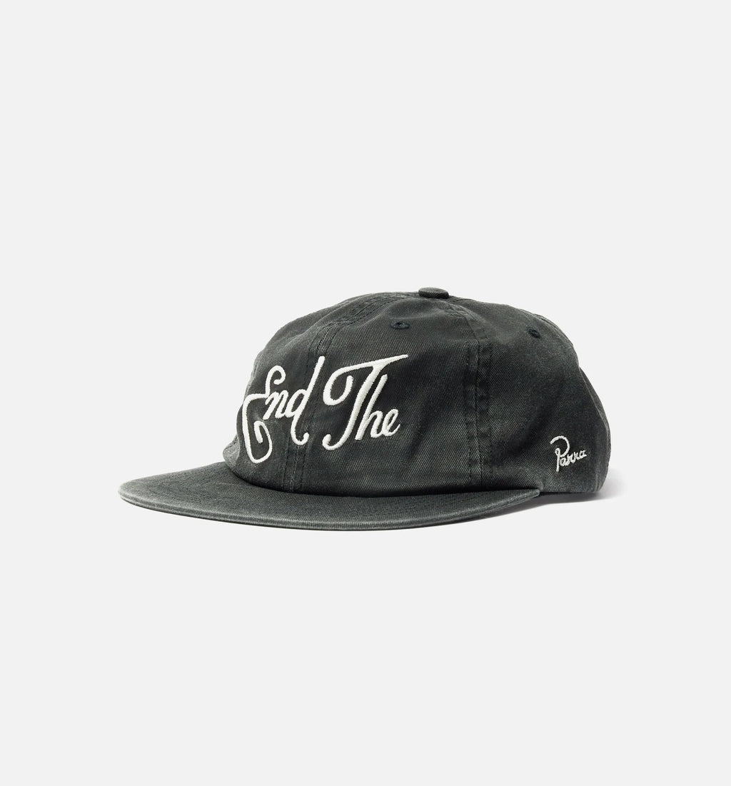 End The 6 Panel Adjustable Mens Hat Black