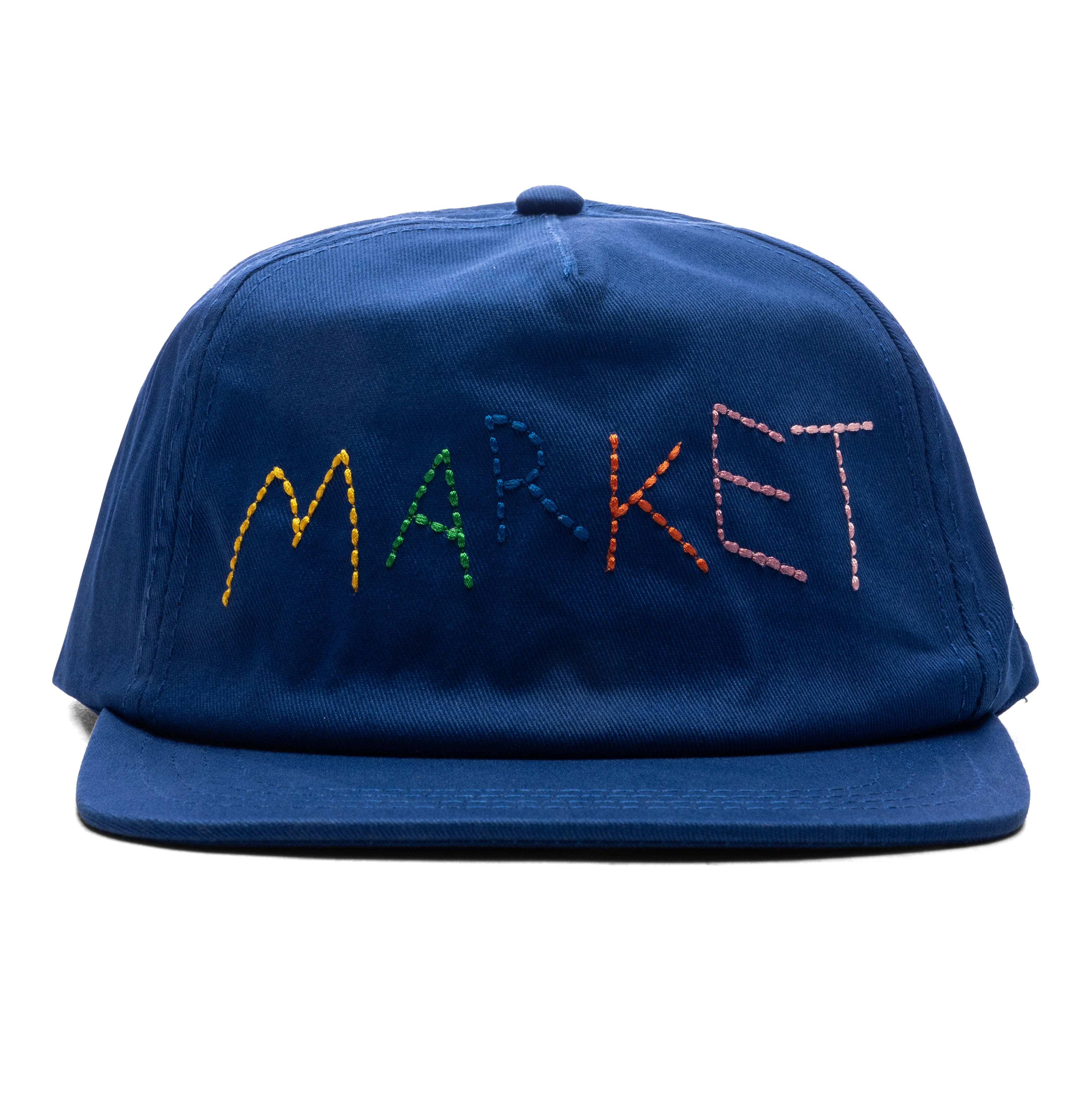 Soft Stitch 5 Panel Hat Egyptian Blue