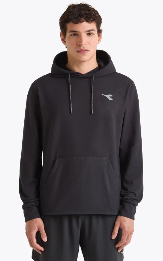 Mens Diadora Jersey Pullover Run Hoodie