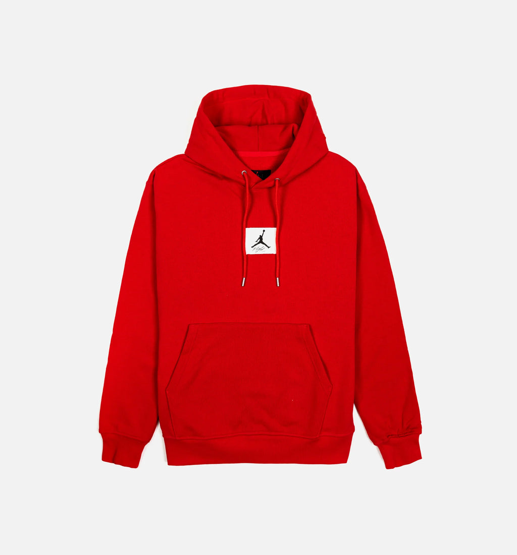 Flight Fleece Pullover Mens Hoodie Red