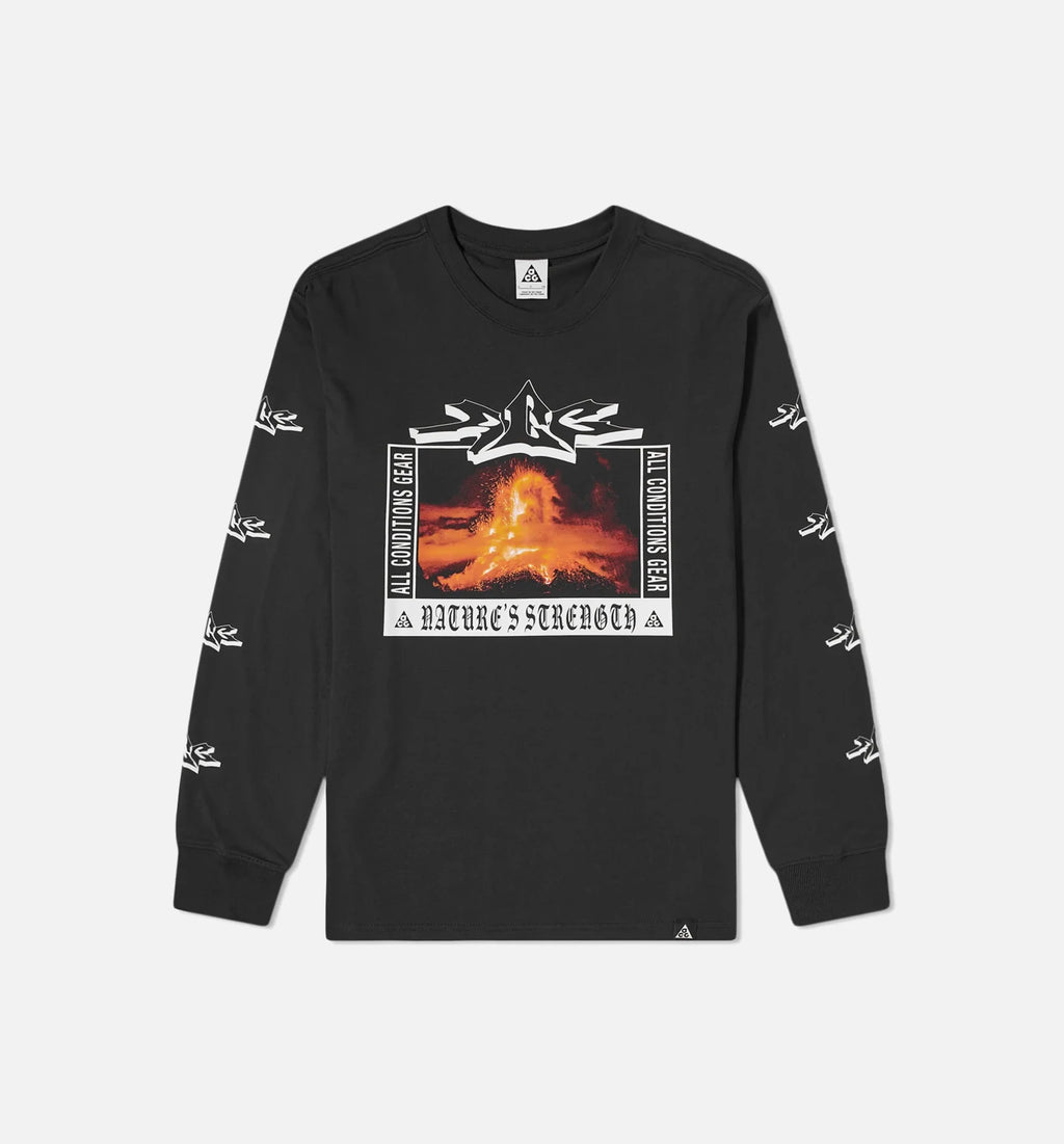 ACG Volcano Long Sleeve Mens T Shirt Black